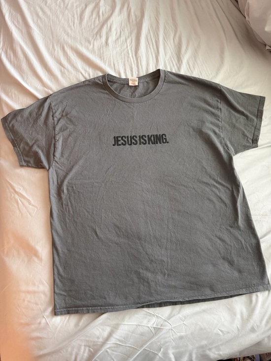 Hanes Other - 'JESUS IS KING' Unisex Crew Neck